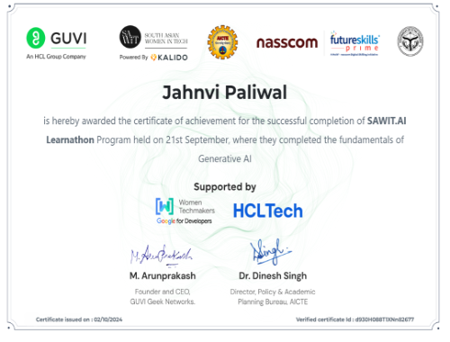 GUVI GenAI Cert